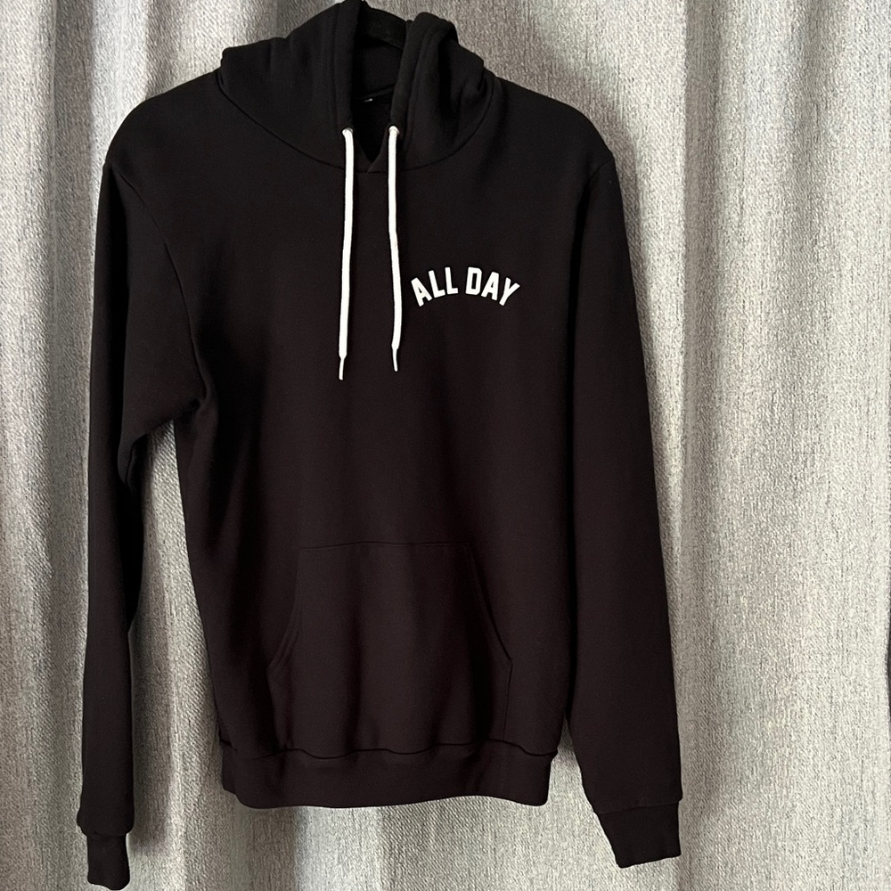 All Day Black Hoodie for Men or Women